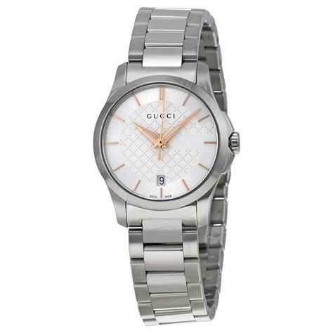 gucci g-timeless silver dial stainless steel ladies watch|gucci g timeless women's watch.